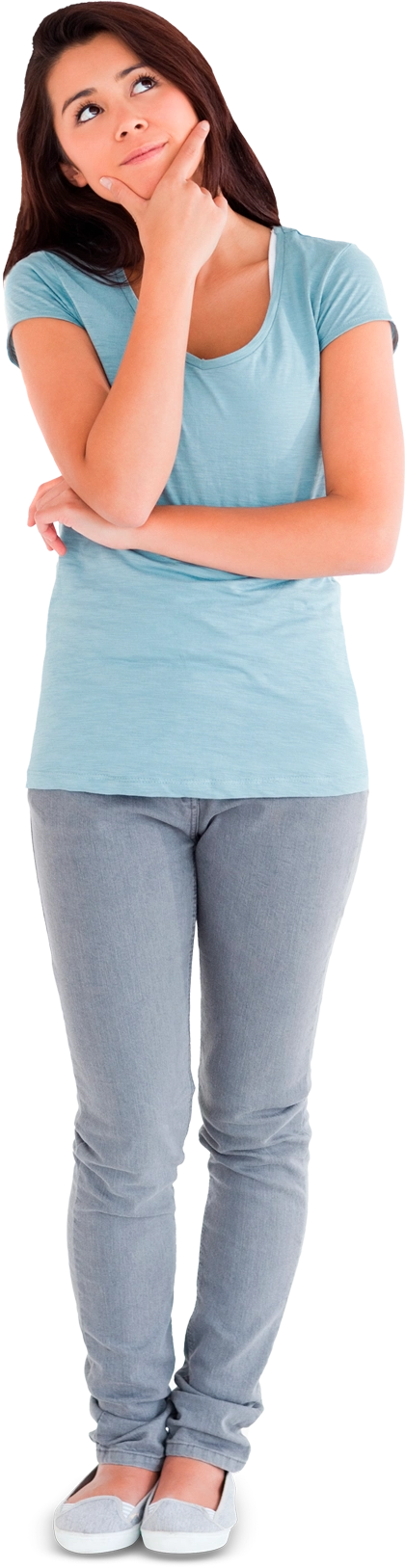 Mujer pensando en Salud Nacional