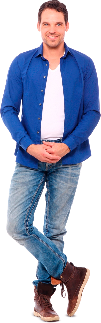 Hombre con dolor de cabeza en Salud Nacional